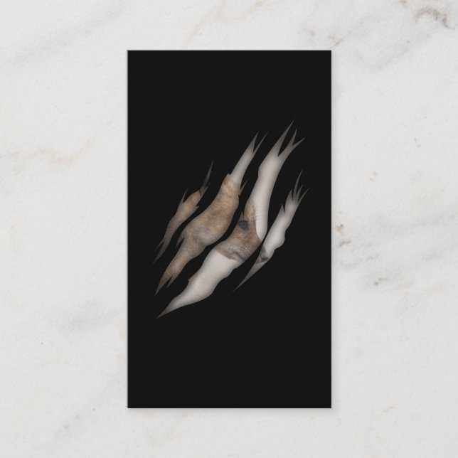 Niedlich Baby Fox Lover Torn Animal Visitenkarte (Vorderseite)