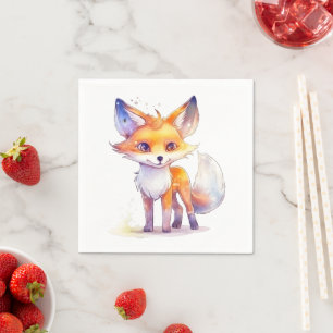Niedlich Baby Fox Paper Napkin Serviette