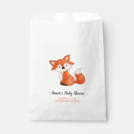 Niedlich Baby Fox | Woodland Babydusche Vielen Dan Geschenktütchen