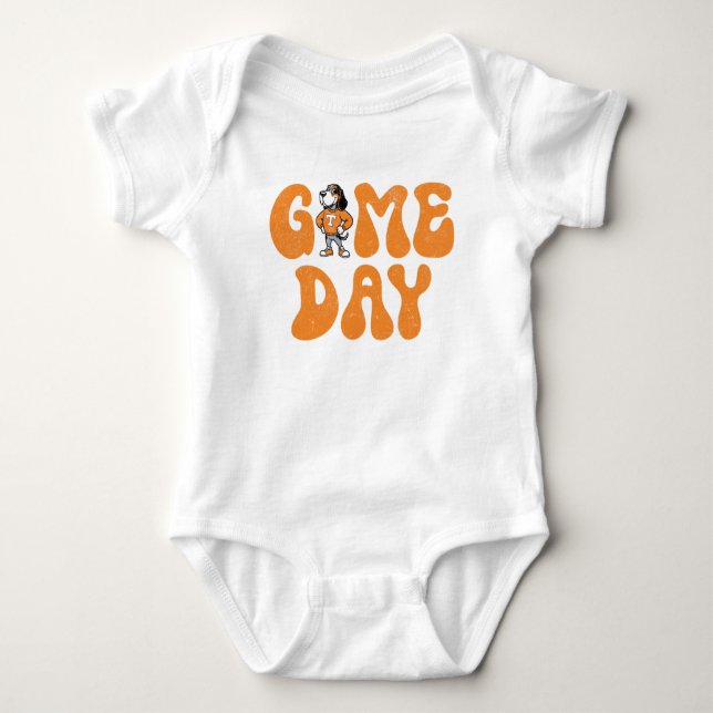 Niedlich Baby Game Day Football Baby Strampler (Vorderseite)