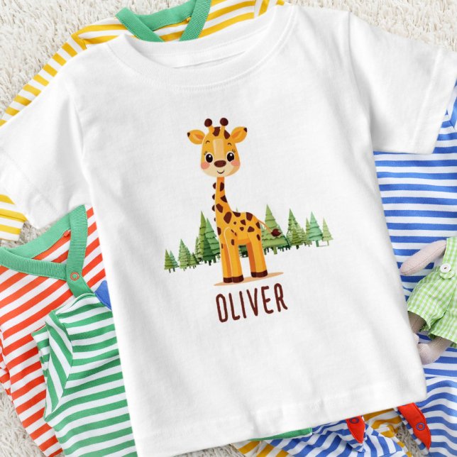 Niedlich Baby Giraffe Baby T-shirt (Von Creator hochgeladen)