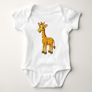 Niedlich Baby Giraffe Cartoon-35281 Strampler