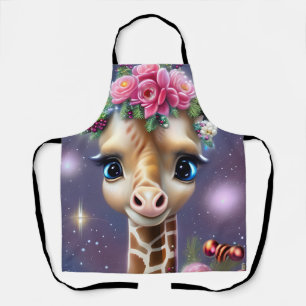 Niedlich Baby Giraffe Graphic Schürze