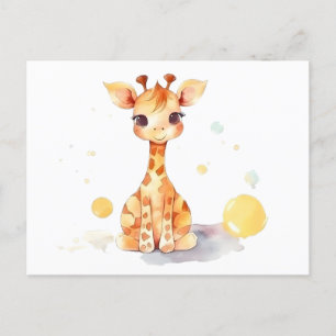 Niedlich Baby Giraffe Postkarte