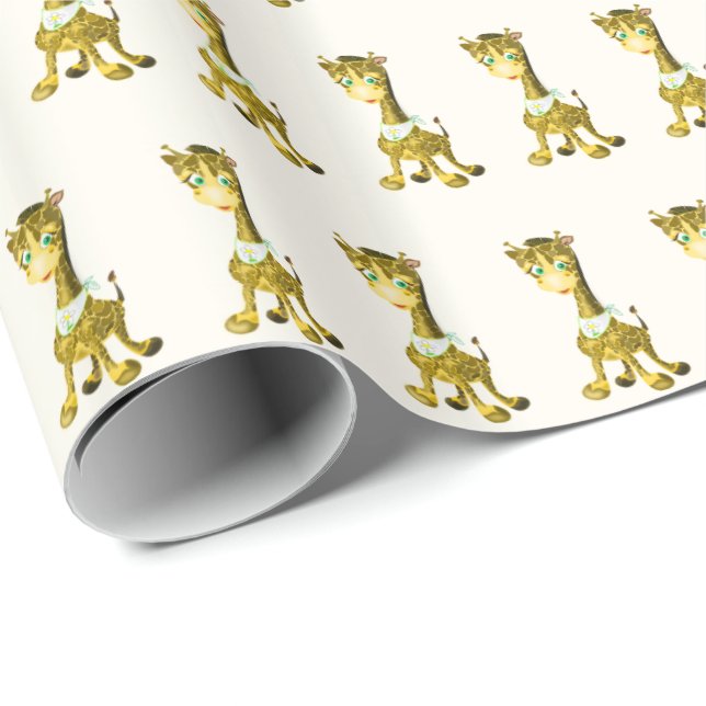 Niedlich Baby Giraffe - Sweet - Auswählen Geschenkpapier (Rolleneckpunkt)