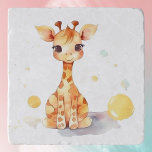 Niedlich Baby Giraffe Trivet Töpfeuntersetzer<br><div class="desc">Liebe Giraffen? Dieses Trivet mit einer niedlich lächelnden Babygiraffe ist für Sie!</div>