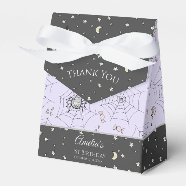 Niedlich Baby Girl Bats Halloween & Fall Geschenkschachtel (Vorderseite)