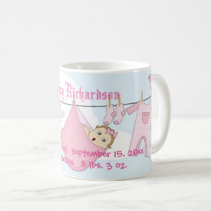 Niedlich Baby Girl Clothes Line Kaffeetasse