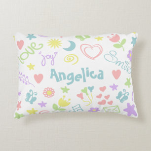 Niedlich Baby Girl Kinderzimmer Accent Pillow 16" Zierkissen