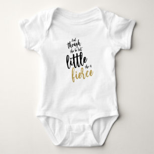 Niedlich Baby Girl Little Fierce Glitzer Baby Strampler