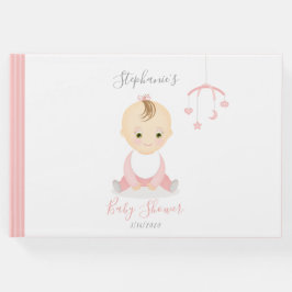 Niedlich Baby Girl und ihre Babydusche Gästebuch