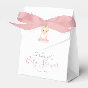 Niedlich Baby Girl und ihre Babydusche Geschenkschachtel