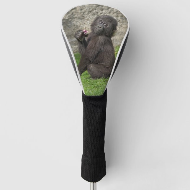Niedlich Baby Gorilla Golf Headcover (Vorderseite)