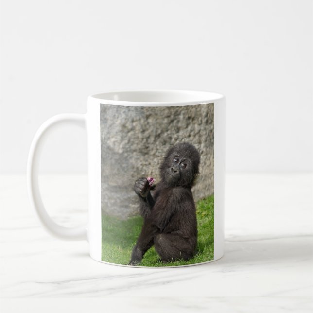 Niedlich Baby Gorilla Kaffeetasse (Links)