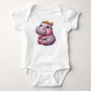 Niedlich Baby Hippo Baby Wear Strampler