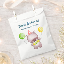 Niedlich Baby Hippo, vielen Dank, Party Geschenktütchen