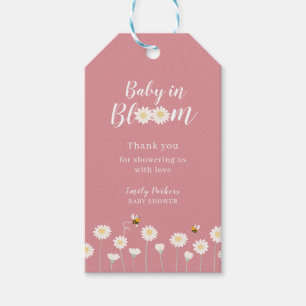 Niedlich Baby in Bloom Daisy Baby Dusche Vielen Da Geschenkanhänger