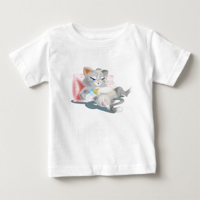 Niedlich Baby Kitty T-shirt (Vorderseite)