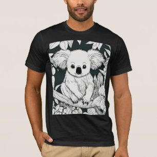 Niedlich Baby Koala Coloring Page T - Shirt - Bell