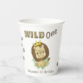 Niedlich Baby Lion 1. Geburtstag Pappbecher