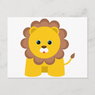 Niedlich Baby Lion Postkarte