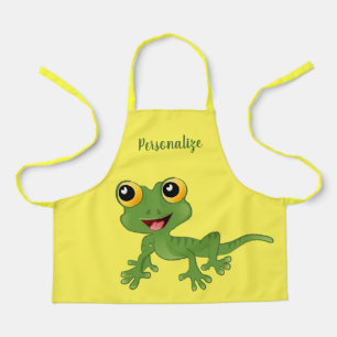 Niedlich Baby Lizard Gecko Kinder Personalisiert Schürze
