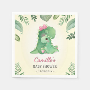 Niedlich Baby Mommy Dinosaurier Pink Girl Dusche S Serviette