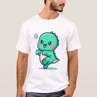 Niedlich Baby Monster Cartoon T-Shirt