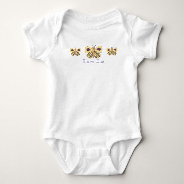 Niedlich Baby One Piece Bodysuit - Brave One Strampler (Vorderseite)