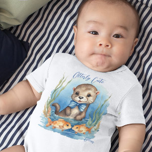 Niedlich Baby Otter Boy Strampler