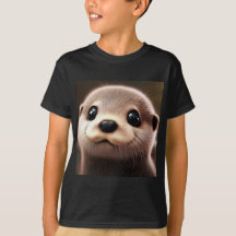 Niedlich Baby Otter T Shirt - Süße Tier Shirts