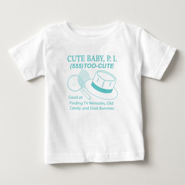 Niedlich Baby P.I. T-shirt (Vorderseite)