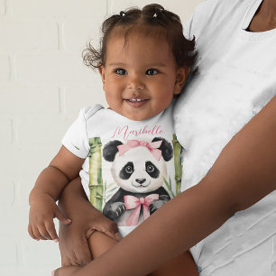Niedlich Baby Panda Girl Strampler