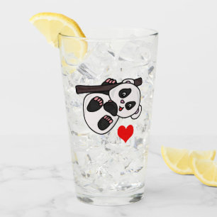Niedlich Baby Panda Glas