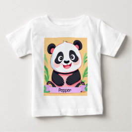 Niedlich Baby Panda Individuelle Name T-shirt