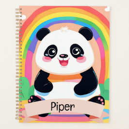 Niedlich Baby Panda Rainbow Planer