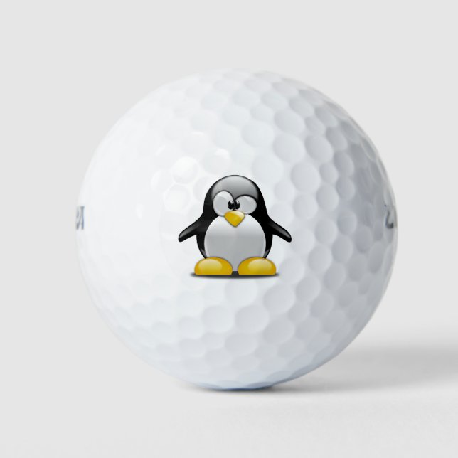 Niedlich Baby Penguin Golfball (Vorderseite)
