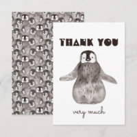 Niedlich Baby Penguin Vielen Dank