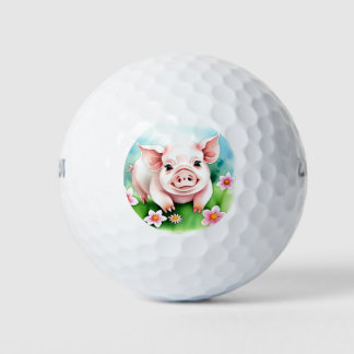 Niedlich Baby Pig Golfball