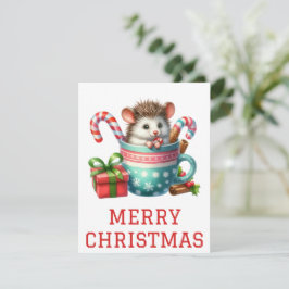 Niedlich Baby Possum Weihnachtskarte Feiertagskarte