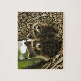 Niedlich Baby Raccoons Puzzle