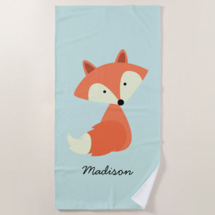 Niedlich Baby Red Fox Strandtuch