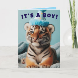 Niedlich Baby Reveal Boy Blue Baby Tiger