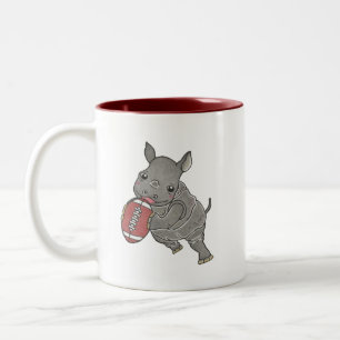Niedlich Baby Rhino American Football Name Tasse