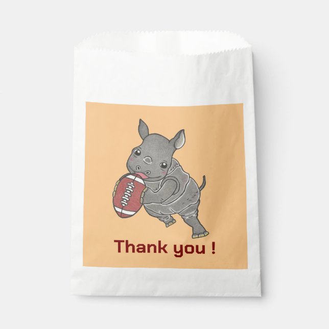 Niedlich Baby Rhino Fvor Bags Geschenktütchen (Vorderseite)