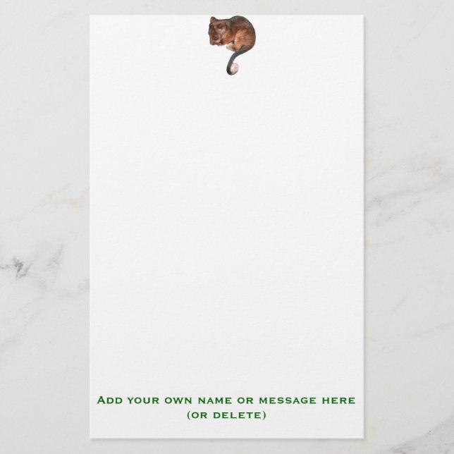 Niedlich Baby Ringtail Possum Briefpapier (Vorderseite)