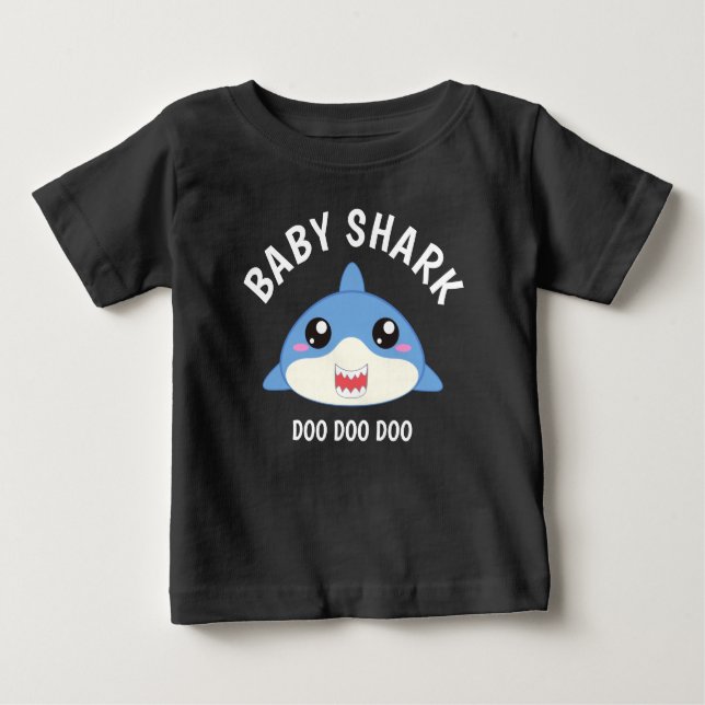 Niedlich Baby Shark  Baby T-shirt (Vorderseite)