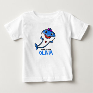 Niedlich Baby Shark Birthday T-shirt