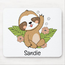 Niedlich Baby Sloth Individuelle Name