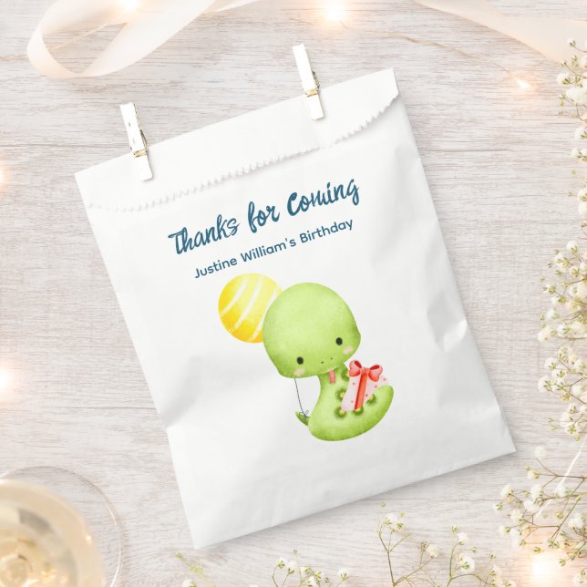 Niedlich Baby Snake, danke Party Geschenktütchen (Ausgeschnitten)